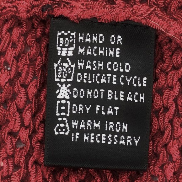 C’est City Red Knit Short Sleeve Sweater Top Size L - Picture 7 of 10